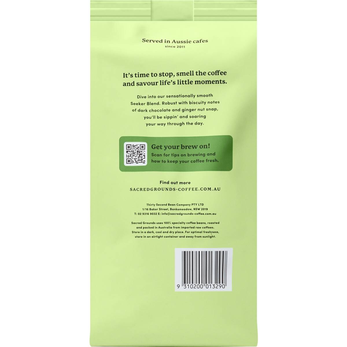 Sacred Grounds Seeker Blend Coffee Beans 500g