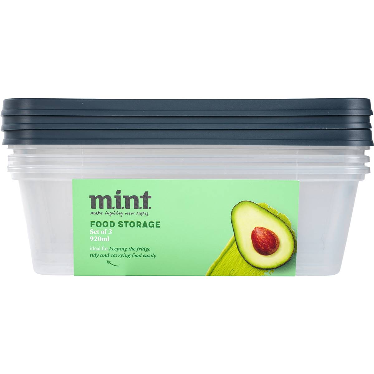 MINT Food Storage Containers 920mL 3 pack