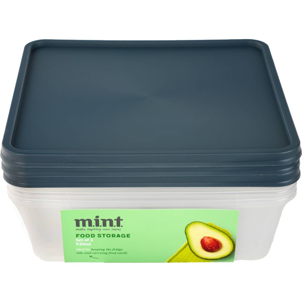 MINT Food Storage Containers 920mL 3 pack