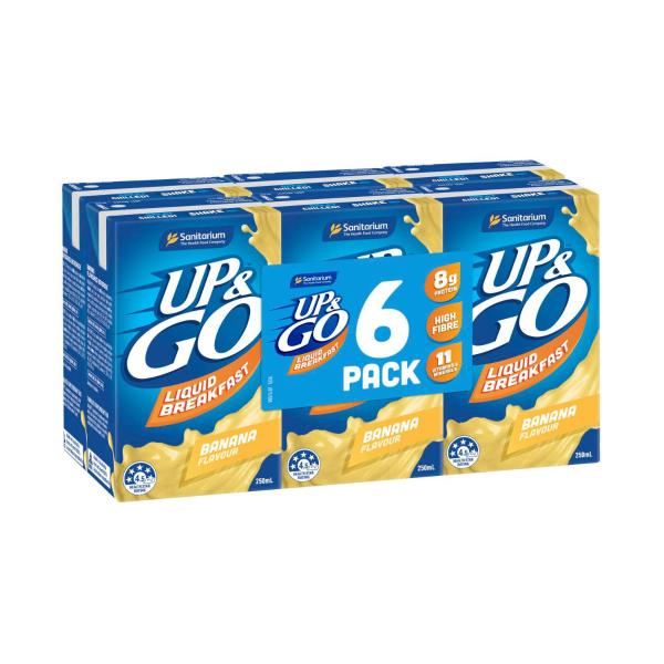 SANITARIUM UP&GO CEREAL 6X250ML:BANANA:.:1.5 LITRE