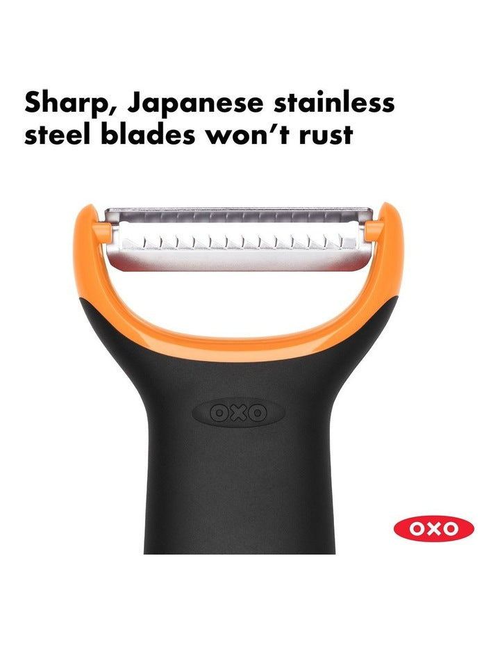 Julienne Prep Peeler in Black