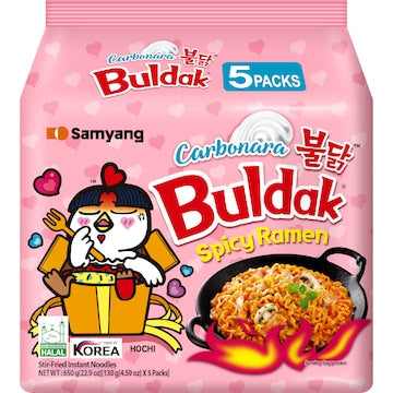 Samyang Buldak Carbonara Spicy Ramen 5 pack