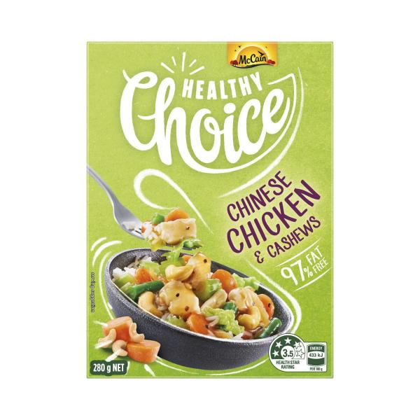 MCCAIN HEALTHY CHOICE BOWL:CHINESE CHICKEN WITH CASHEWS:.:280 GRAM