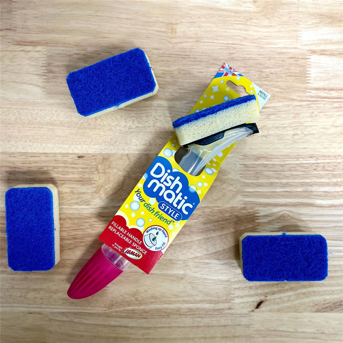 Dishmatic Micro Soft Non Scratch Refills 4 pack