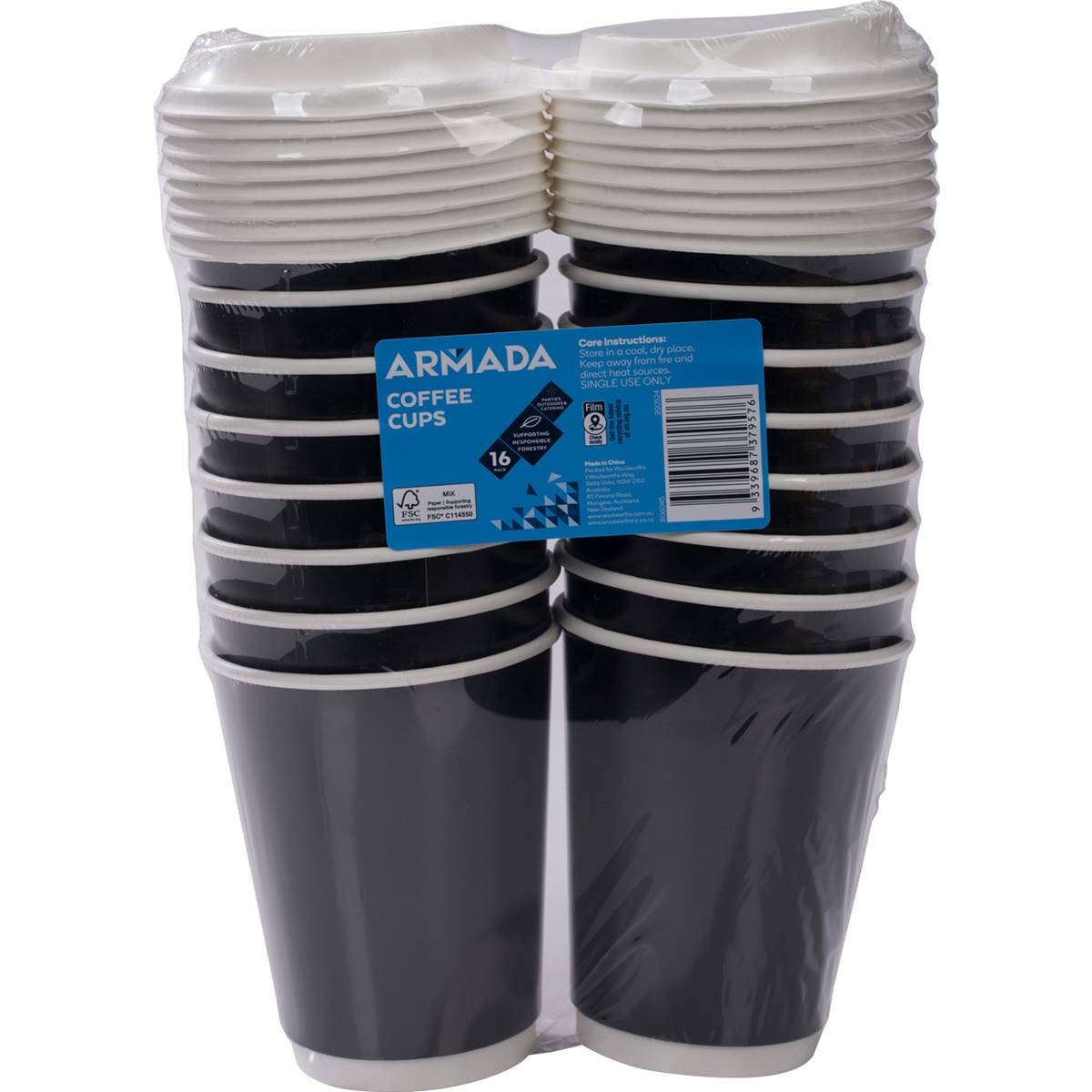 Armada Coffee Cups With Lids 16 pack