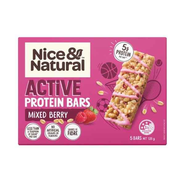 Active Protein Mixed Berry Multipack School Snacks 5 Pack