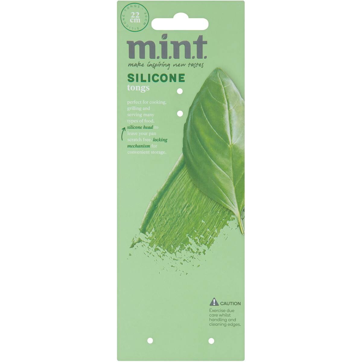 MINT Silicone Tongs 22cm Each