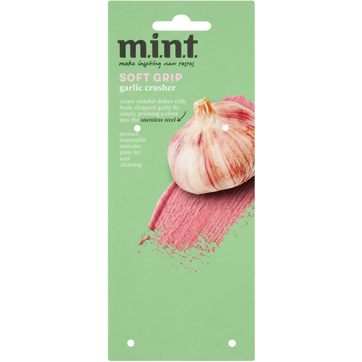 MINT Soft Grip Garlic Crusher Each