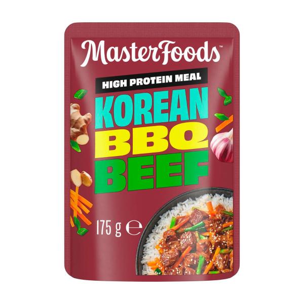 MASTERFOODS HIGH PROTEIN KOREAN BBQ BEEF RECIPE BASE 175G POUCH