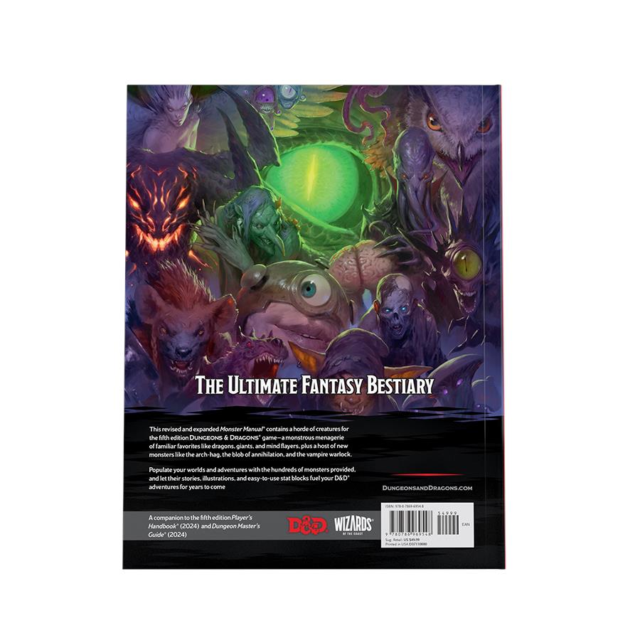 Dungeons & Dragons: Monster Manual 2024 (Hard Cover)