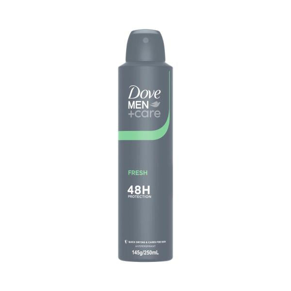 DOVE MEN DEODORANT 48HR AEROSOL FRESH 250ML