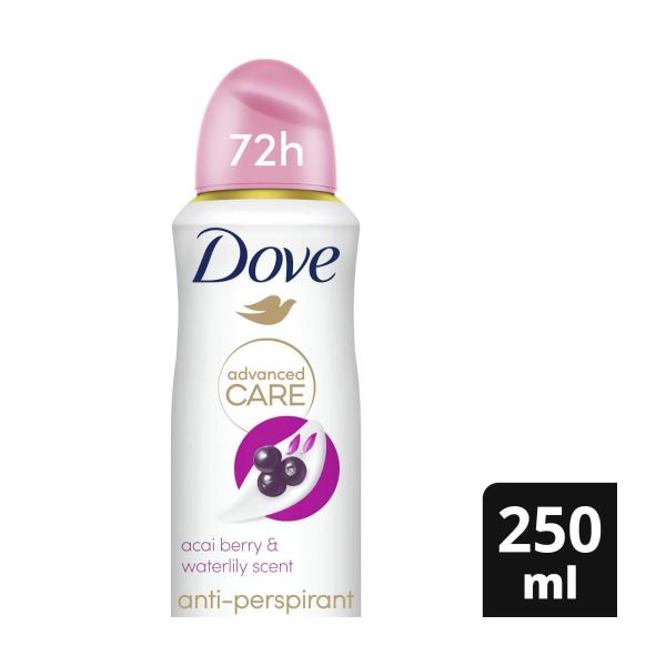 Advanced Antiperspirant Aerosol Deodorant Acai Berry And Waterlily