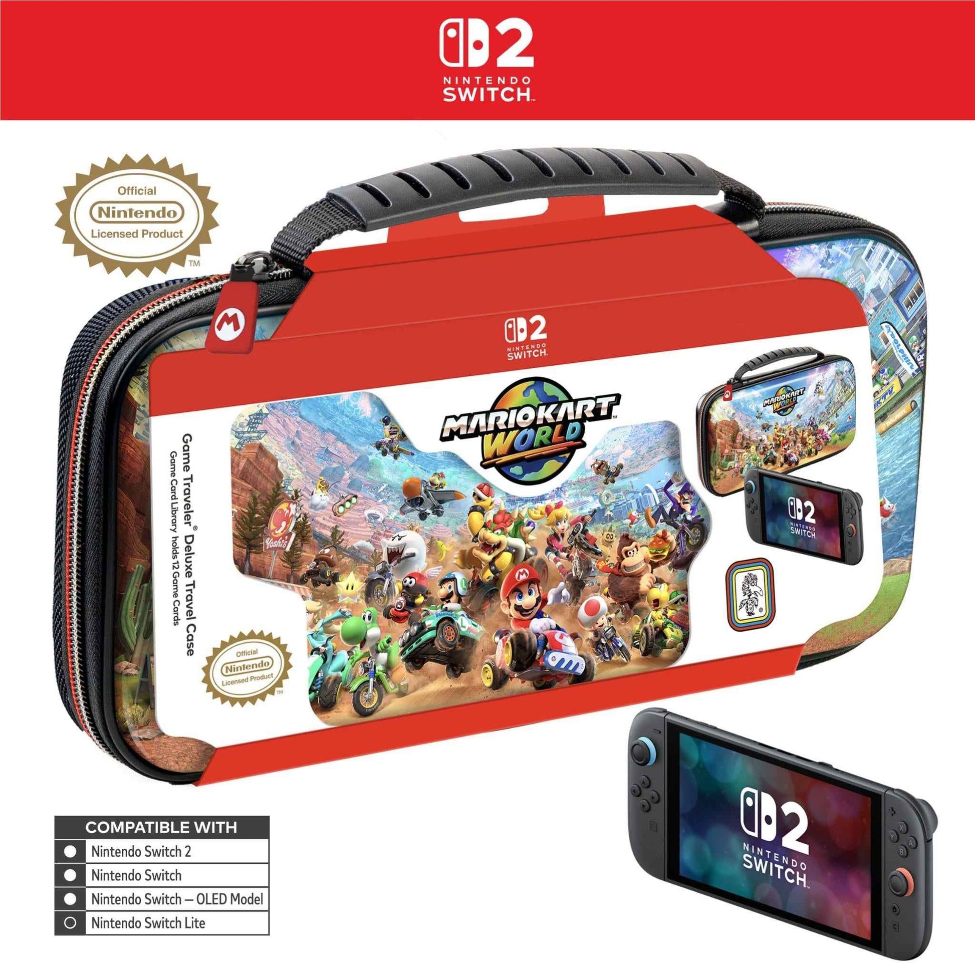 Nintendo Switch 2 Game Traveler Deluxe Case Mario Kart World