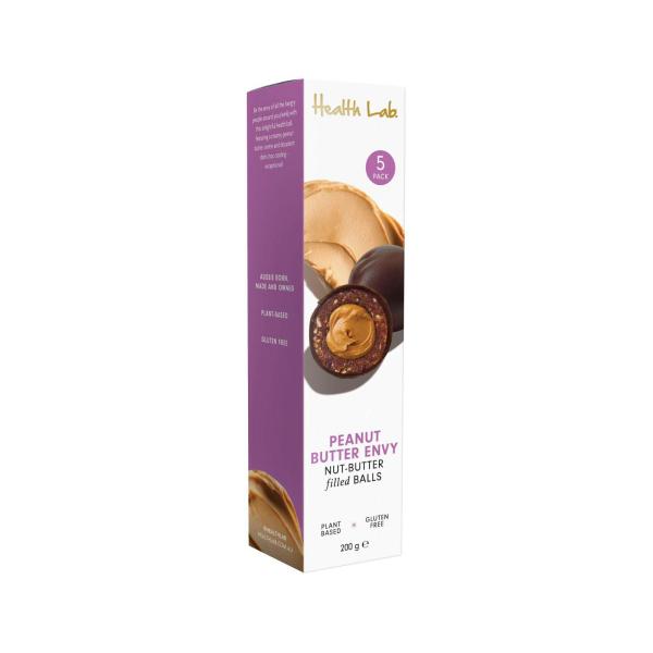 HEALTH LAB PEANUT BUTTER ENVY NUT-BUTTER FILLED BALLS 5X40G 200G