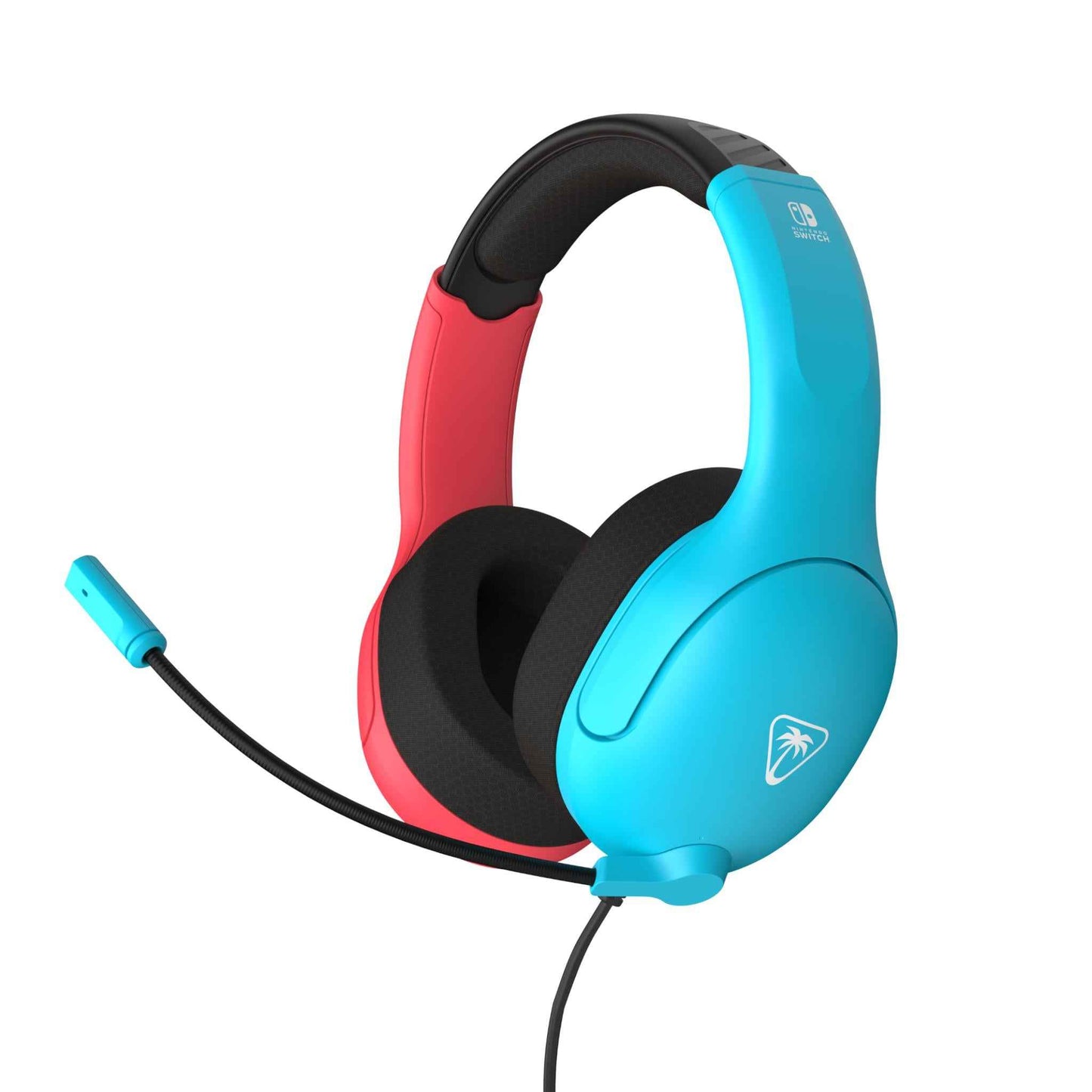 Turtle Beach Airlite Fit Wired Gaming Headset (Neon Blue & Red)
