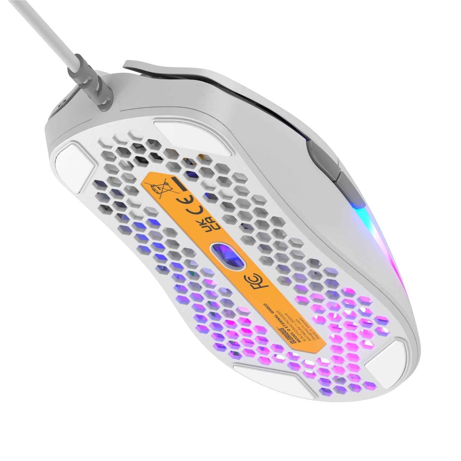 Glorious Model O Eternal RGB Wired Gaming Mouse (White)