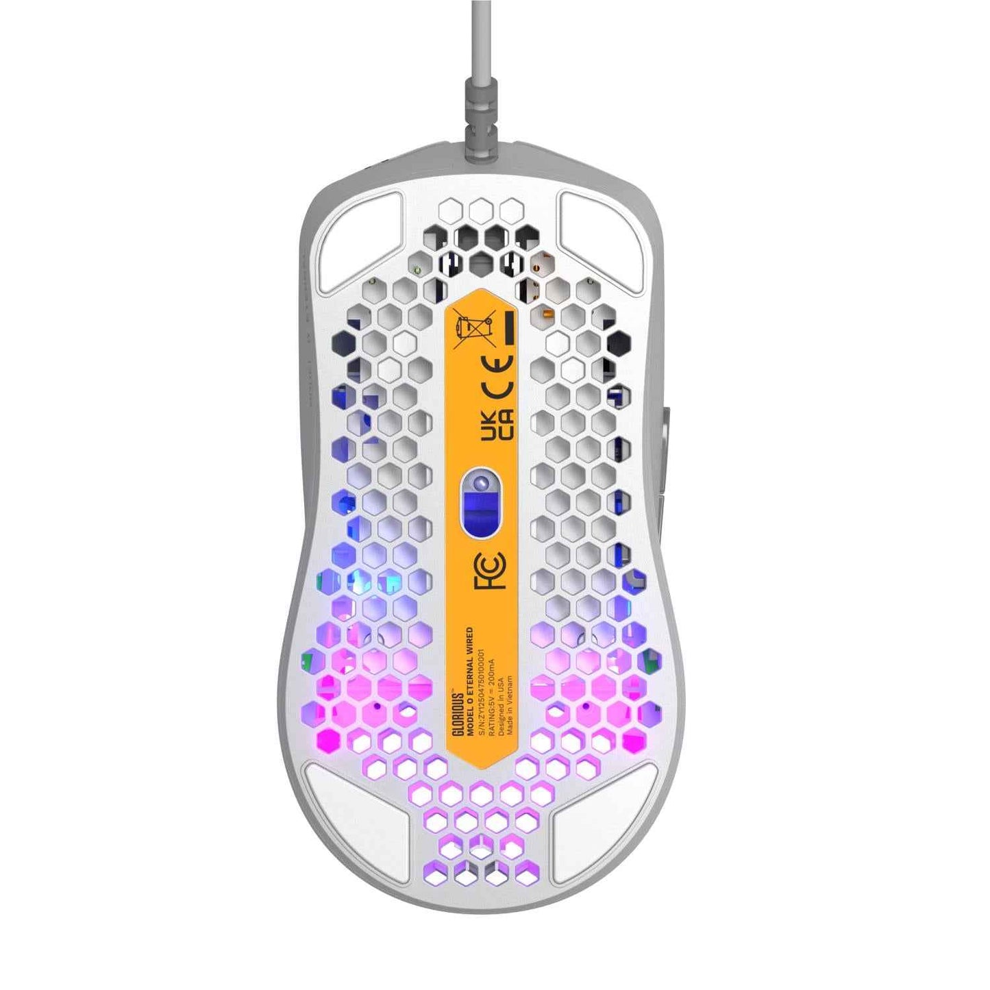 Glorious Model O Eternal RGB Wired Gaming Mouse (White)