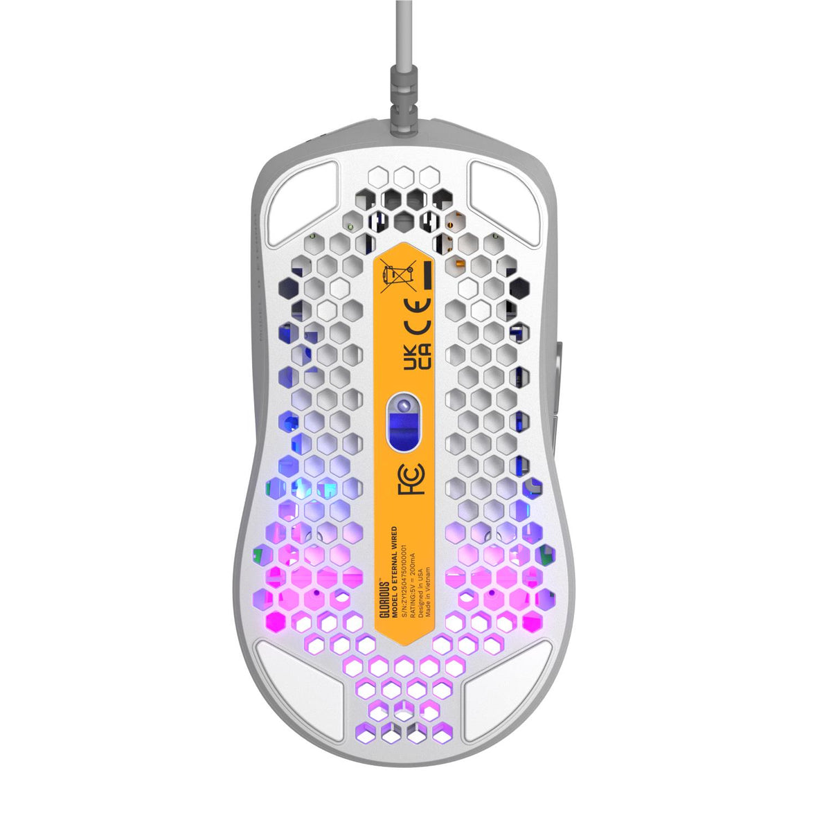 Glorious Model O Eternal RGB Wired Gaming Mouse (White)