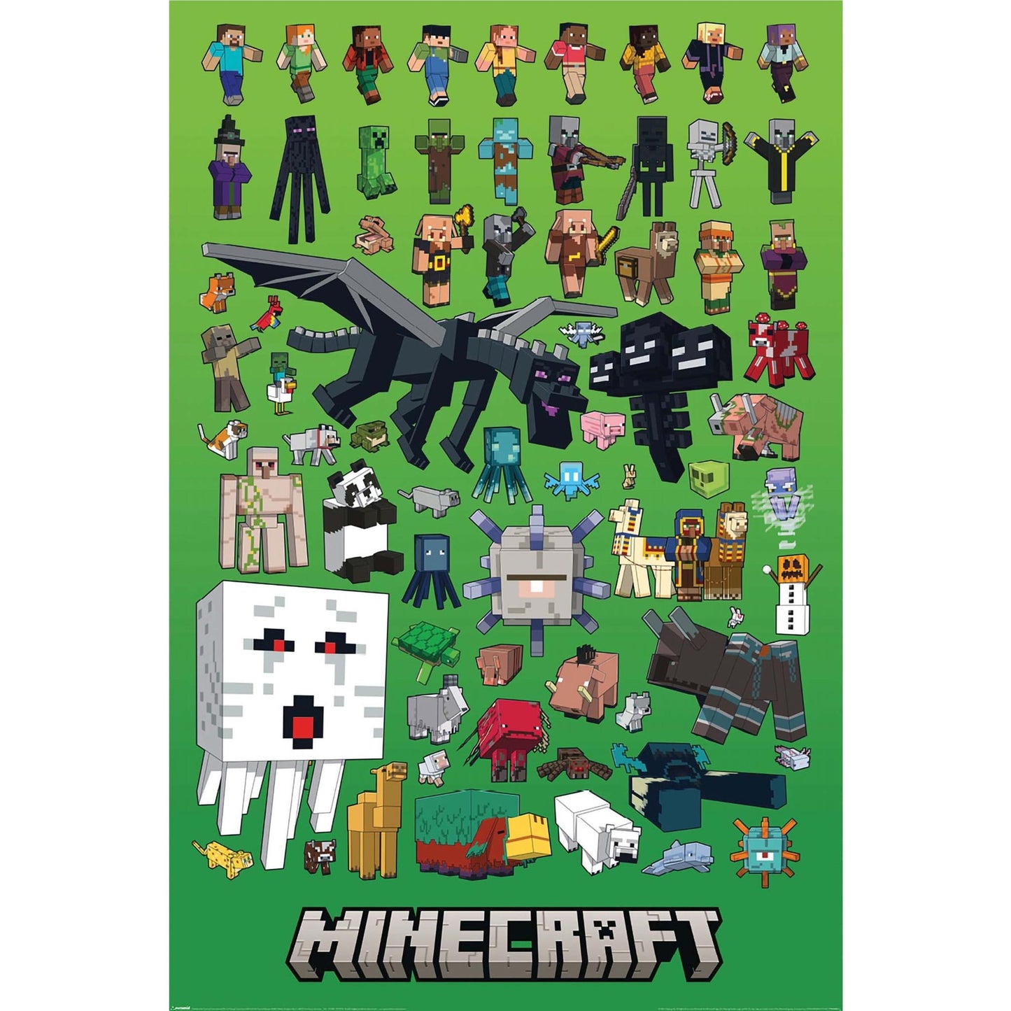 Minecraft - Characters Montage Poster