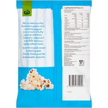 Woolworths Popcorn Lightly Salted 80g