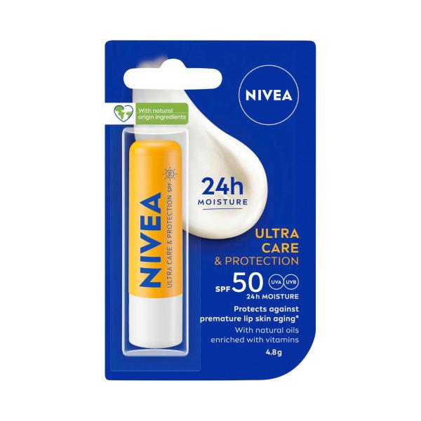 NIVEA LIP BALM ULTRA CARE SUN PROTECT SPF50+ 4.8GRAM