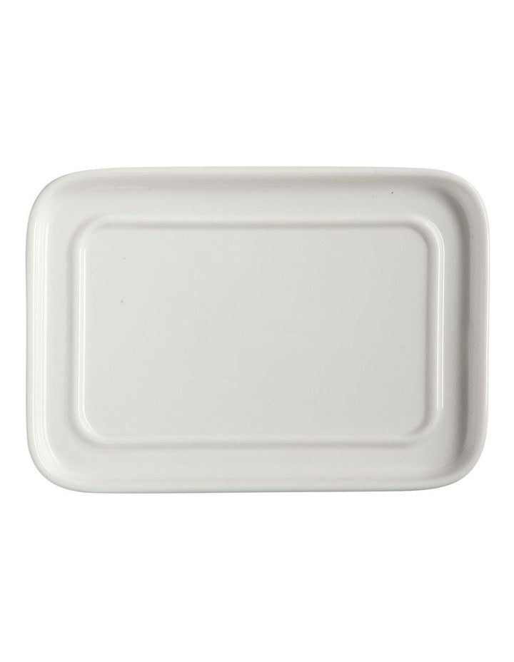 Epicurious Butter Dish Gift Boxed in White