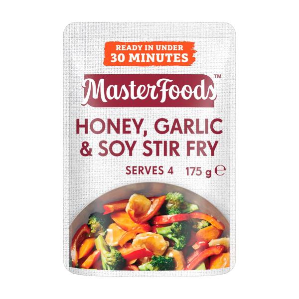 MASTERFOODS RECIPE BASES:HONEY SOY GARLIC:.:175 GRAM