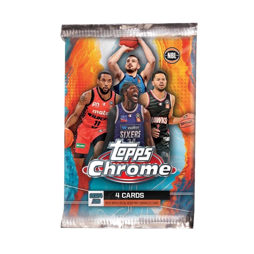 NBL - Topps Chrome 2024/2025 Basketball Trading Cards - Value Blaster Box