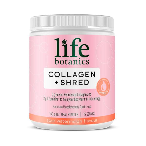 LIFE BOTANICS POWDER COLLAGEN + SHRED 150G
