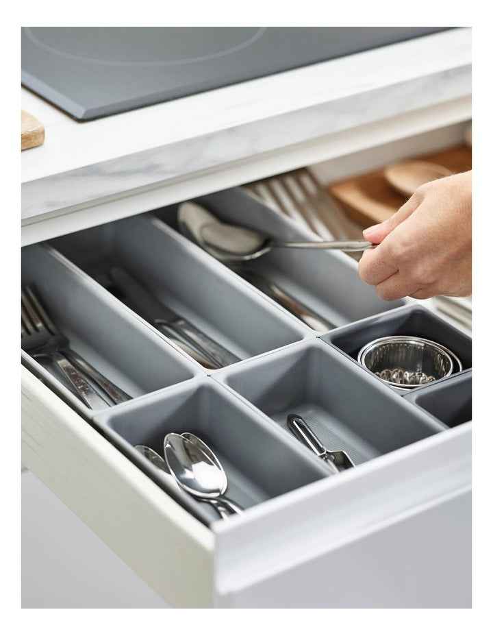 Blox Drawer Organizer Set 7 Piece in Grey