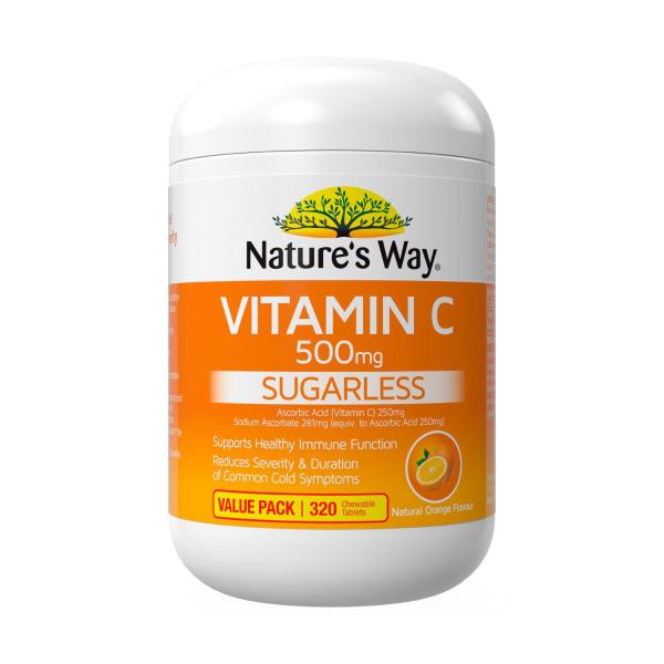 NATUR'ES WAY VITAMIN C SUGARLESS 500MG 320PK