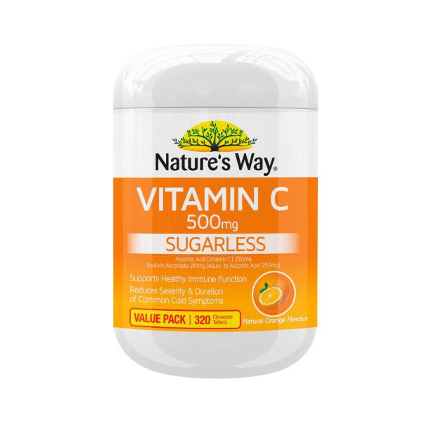 NATUR'ES WAY VITAMIN C SUGARLESS 500MG 320PK