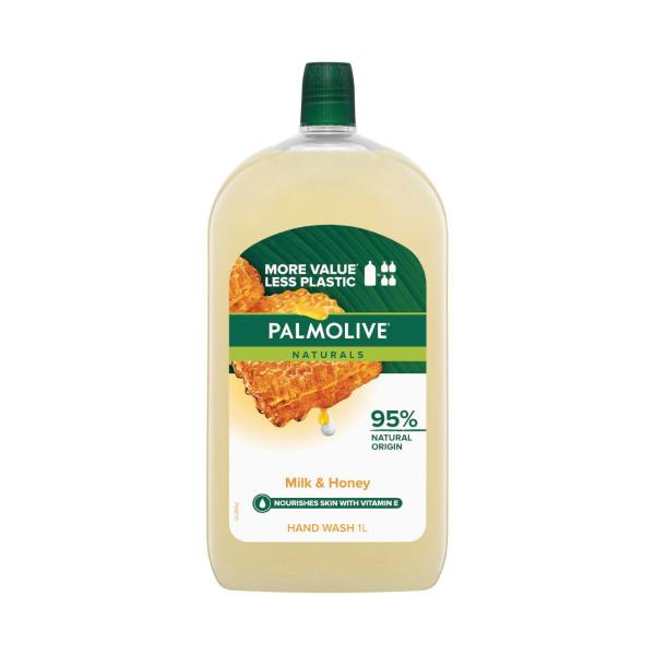 PALMOLIVE NATURALS HAND WASH MILK & HONEY REFILL 1L