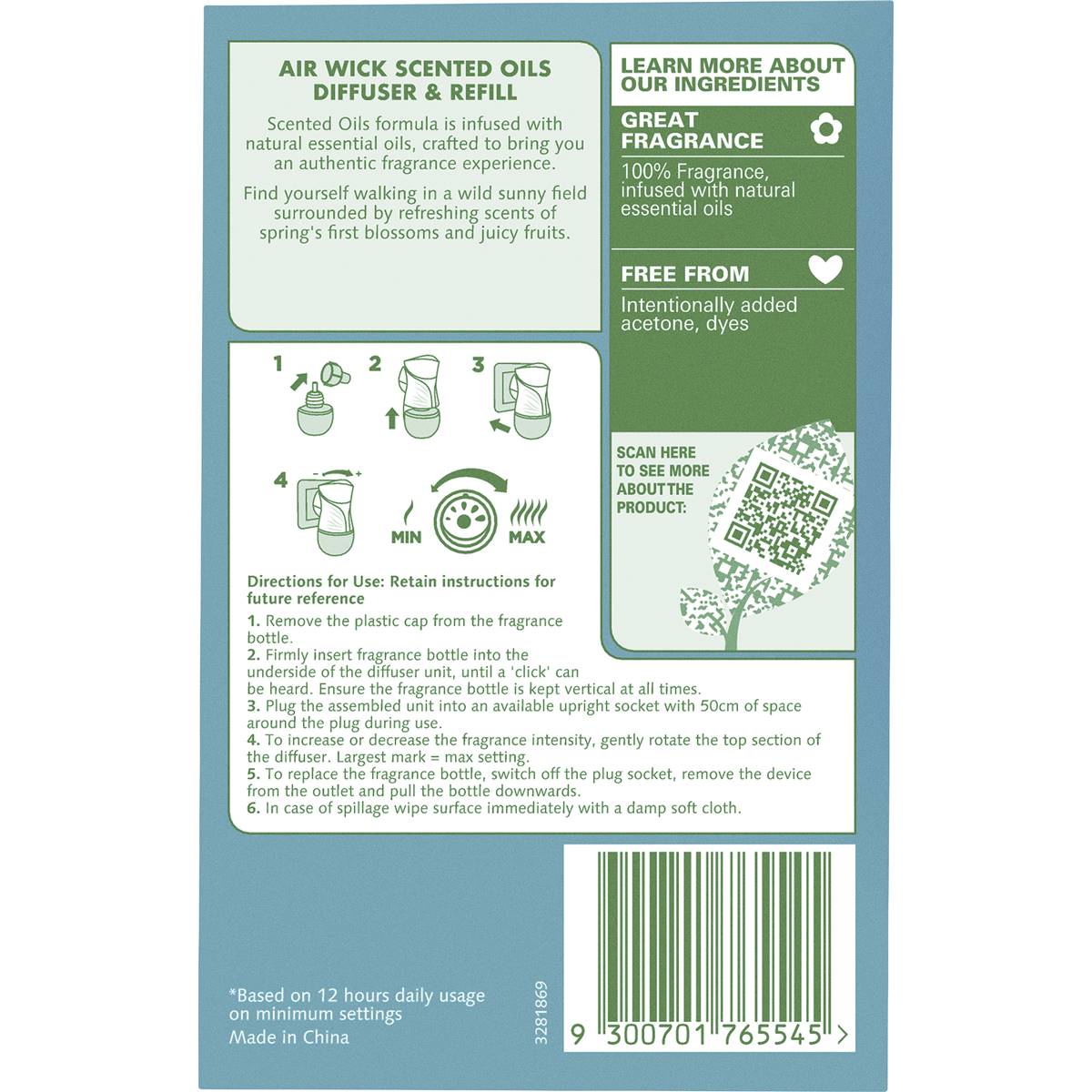 Air Wick Pure Spring Delight Plug-In Diffuser 19ml