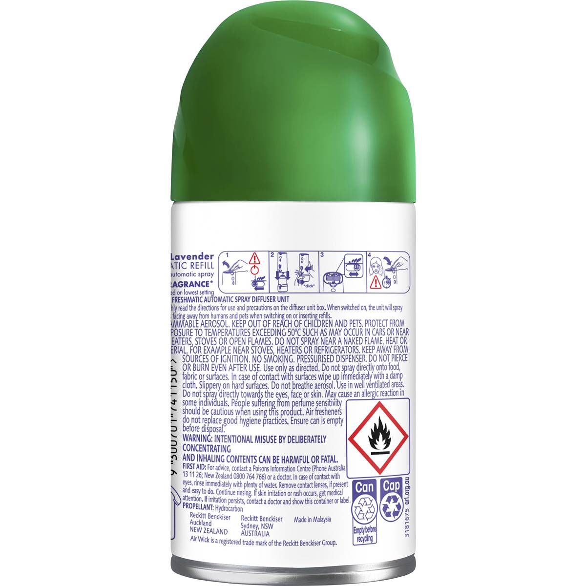 Air Wick Essential Oils Freshmatic Lavender Air Freshener Refill 174g