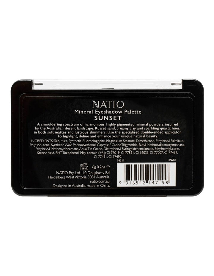 Natio Mineral Eyeshadow Palette Sunset