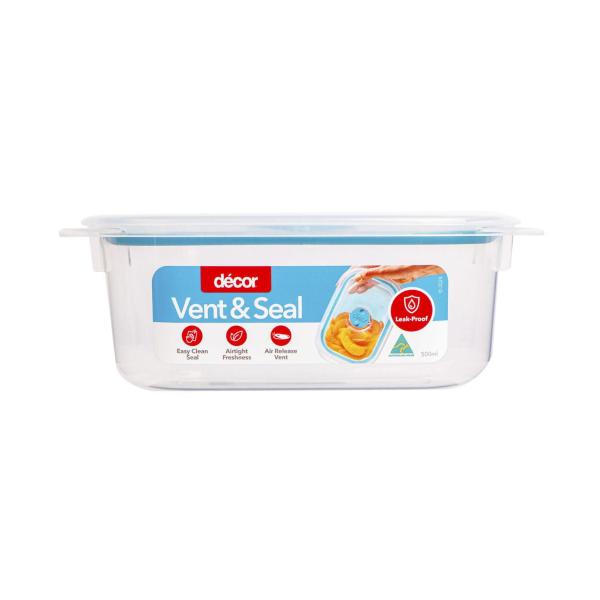 DECOR VENT & SEAL PLASTIC CONTAINER