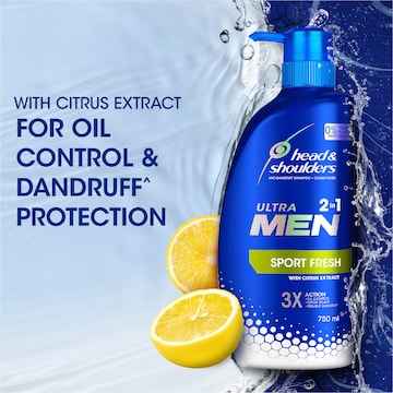 Head & Shoulders Ultramen Sports Fresh 2In1 Dandruff Shampoo & Conditioner 400mL
