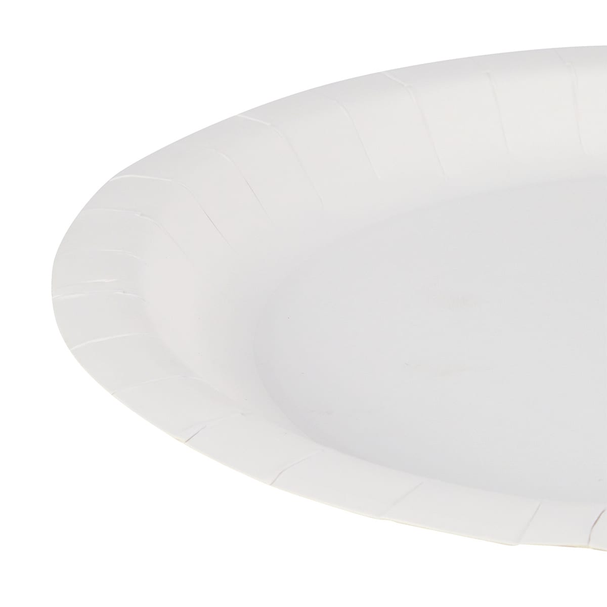 50 Piece White Round Paper Plates