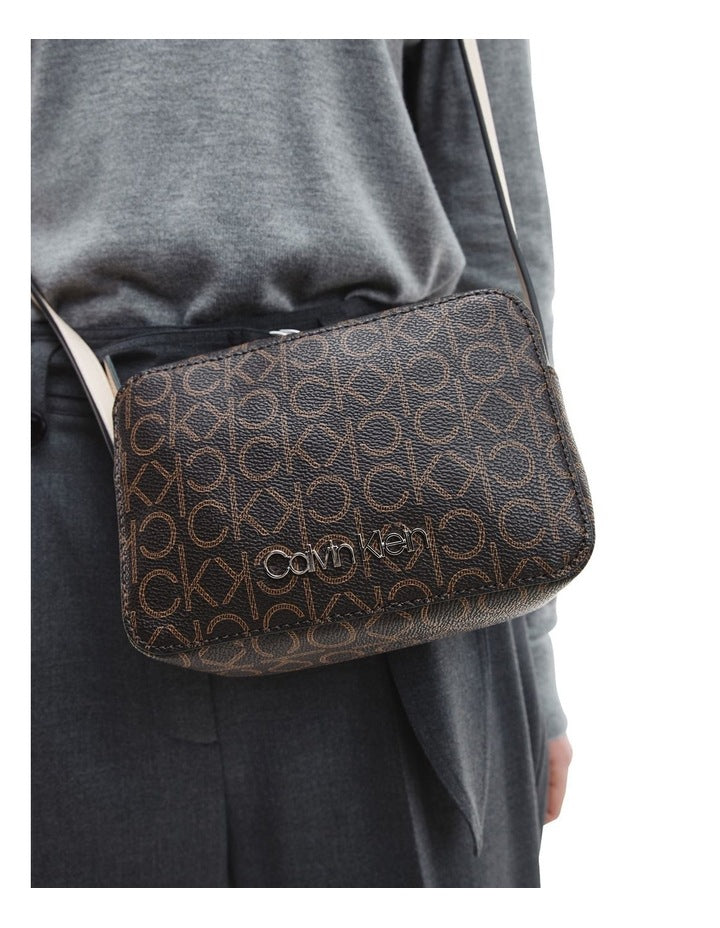 Camera Crossbody Bag in Brown