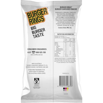 Burger Rings Tangy Snacks 90g