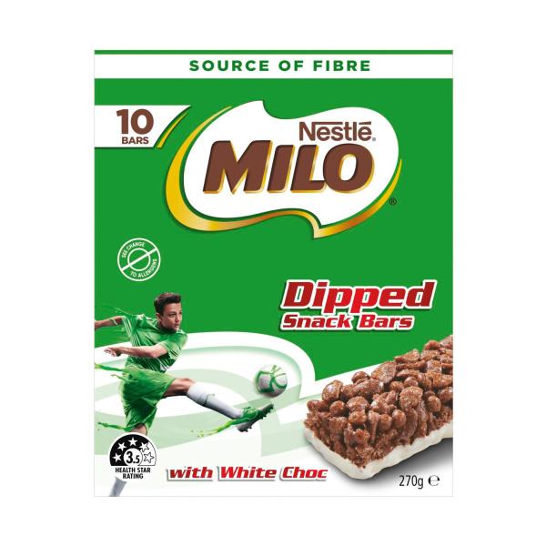 NESTLE MILO BARS DIPPED 10PK 270G