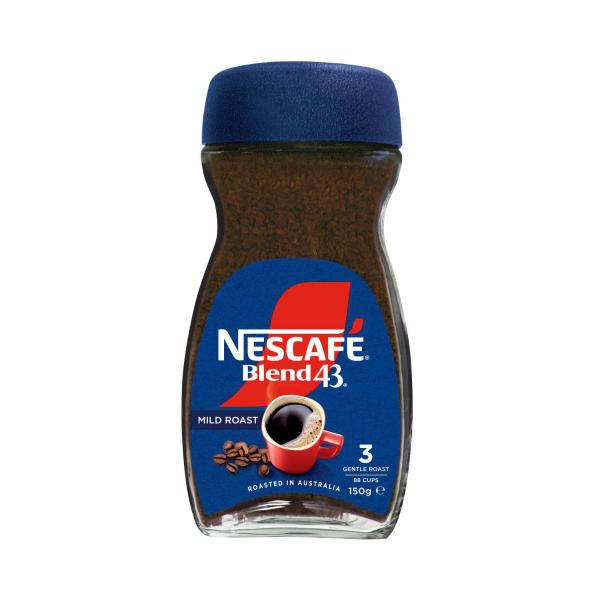 NESCAFE BLEND 43 MILD ROAST INSTANT COFFEE 150G