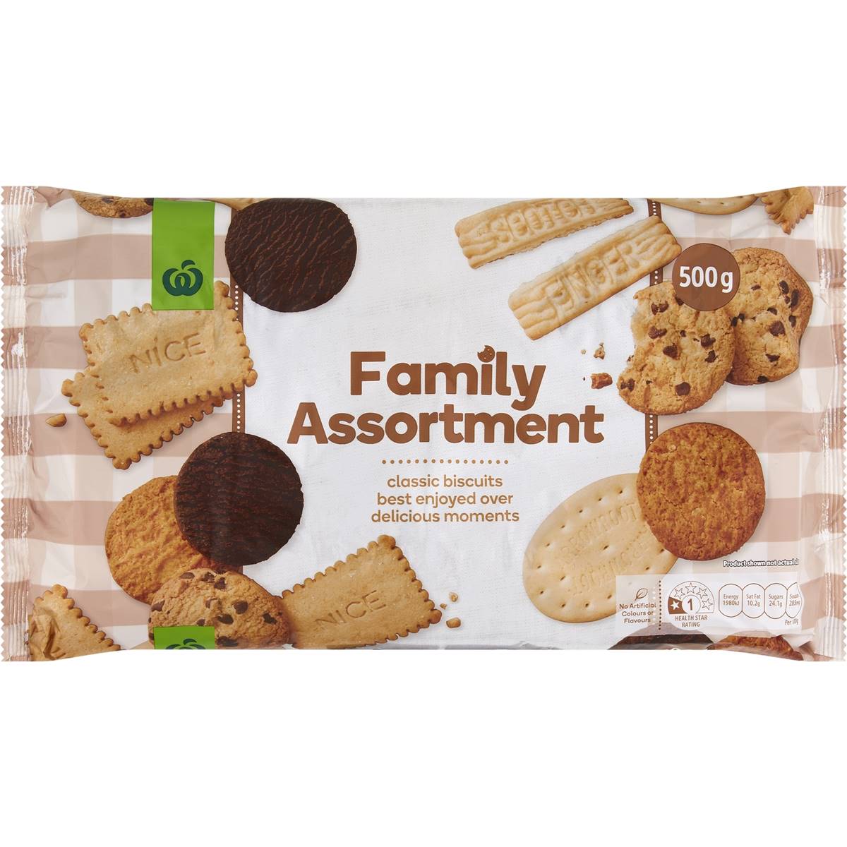 Woolworths Family Assorted Biscuits 500g