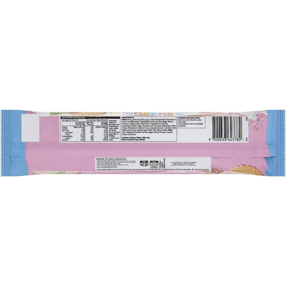 Woolworths Hundreds & Thousands Biscuits 200g