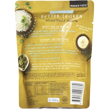Passage To India Simmer Sauce Extra Mild Butter Chicken 375g
