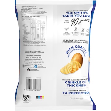 Smith's Crinkle Cut Potato Chips Original 170g