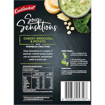 Continental Soup Sensations Cheesy Broccoli & Potato Serves 2 56g