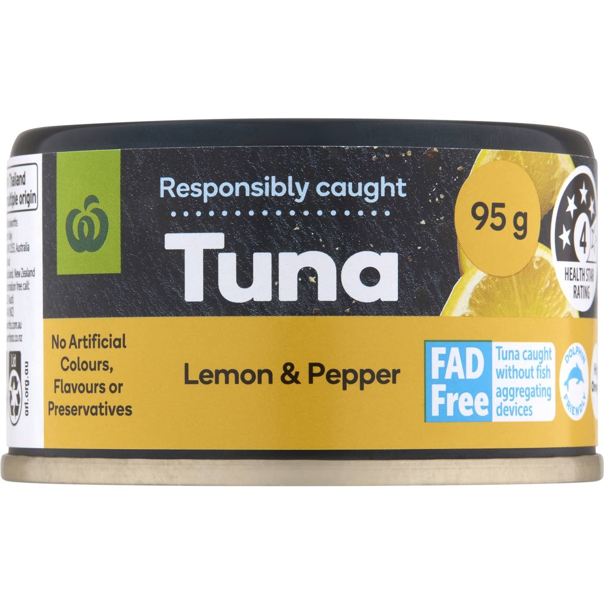 Woolworths Lemon And Pepper Tuna 95g