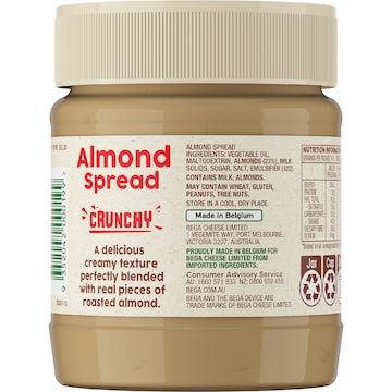 Bega Almond Spread Crunchy 325g